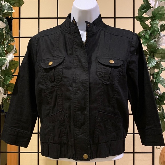 rue 21 black jean jacket